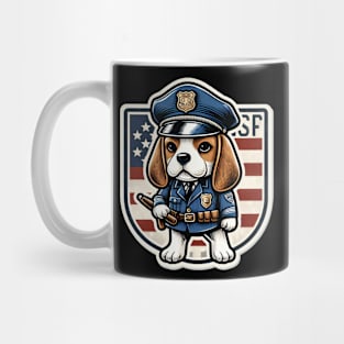 Beagle Police Mug